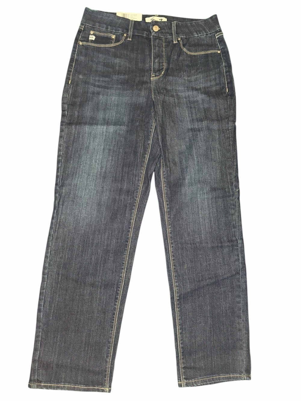 Seven7 Women’s Tummyless Slim Straight Jeans Size 10 High Rise Dark Wash NWT